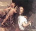 Portrait of a Girl as Erminia Accompanied by Cupid Baroque court painter Anthony van Dyck